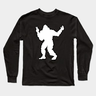 Bigfoot Takes Selfies Long Sleeve T-Shirt